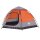 vidaXL Campingzelt 4 Personen Grau und Orange Quick Release