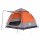 vidaXL Campingzelt 4 Personen Grau und Orange Quick Release