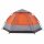 vidaXL Campingzelt 4 Personen Grau und Orange Quick Release