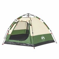 vidaXL Campingzelt 4 Personen Gr&uuml;n Quick Release