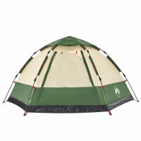 vidaXL Campingzelt 4 Personen Gr&uuml;n Quick Release