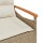 vidaXL Gartenbank mit Kissen 116x62,5x74 cm Beige Poly Rattan