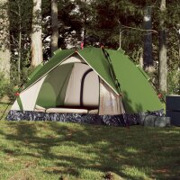 vidaXL Kuppel-Campingzelt 3 Personen Grün Quick Release