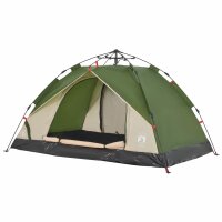 vidaXL Kuppel-Campingzelt 3 Personen Gr&uuml;n Quick Release