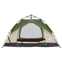 vidaXL Kuppel-Campingzelt 3 Personen Gr&uuml;n Quick Release