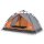 vidaXL Kuppel-Campingzelt 2 Personen Grau und Orange Quick Release