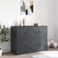 vidaXL Sideboard Anthrazit 99x39x73 cm Stahl