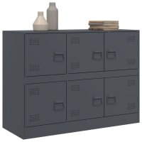 vidaXL Sideboard Anthrazit 99x39x73 cm Stahl