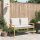 vidaXL Gartenbank mit Kissen Beige Poly Rattan Akazienholz