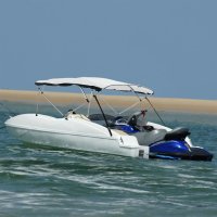vidaXL 3-Bow Bimini-Top mit Mesh-Seitenteilen...