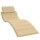 vidaXL Sonnenliegen-Auflage Melange Beige 186x58x3 cm Stoff