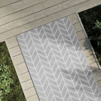 vidaXL Outdoor-Teppich Grau 80x150 cm PP