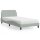 vidaXL Bett mit Matratze Hellgrau 100x200 cm Samt