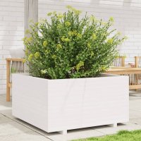vidaXL Pflanzkübel Weiß 90x90x49,5 cm...