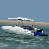 vidaXL 4-Bow Bimini-Top mit Mesh-Seitenteilen...