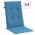 vidaXL Hochlehner-Auflagen 4 Stk. Melange Blau 120x50x4 cm Stoff