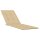 vidaXL Liegestuhl-Auflage Melange Beige (75+105)x50x3 cm Stoff