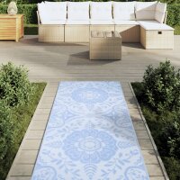 vidaXL Outdoor-Teppich Babyblau 80x250 cm PP