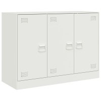 vidaXL Sideboard Wei&szlig; 99x39x73 cm Stahl