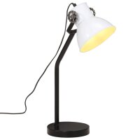 vidaXL Schreibtischlampe 25 W Wei&szlig; 17x17x60 cm E27