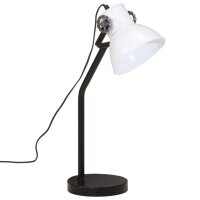 vidaXL Schreibtischlampe 25 W Weiß 17x17x60 cm E27