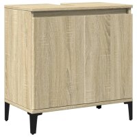 vidaXL Waschbeckenunterschrank Sonoma-Eiche 58x33x60 cm Holzwerkstoff