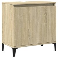 vidaXL Waschbeckenunterschrank Sonoma-Eiche 58x33x60 cm...