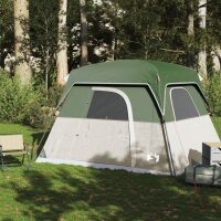 vidaXL Campingzelt 4 Personen Gr&uuml;n Wasserdicht