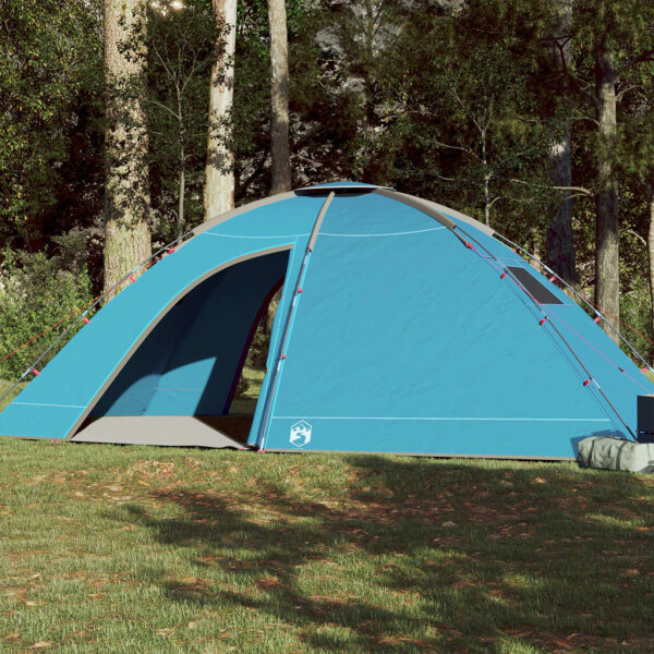 vidaXL Campingzelt 8 Personen Blau Wasserdicht