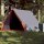 vidaXL Camping-Keilzelt 2 Personen Grau und Orange Wasserdicht