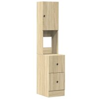 vidaXL K&uuml;chenschrank Sonoma-Eiche 35x50x180 cm Holzwerkstoff