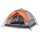 vidaXL Kuppel-Campingzelt 4 Personen Grau und Orange Quick Release
