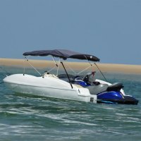 vidaXL 3-Bow Bimini-Top mit Mesh-Seitenteilen...