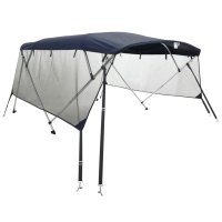 vidaXL 3-Bow Bimini-Top mit Mesh-Seitenteilen...