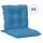 vidaXL Niedriglehner-Auflagen 6 Stk. Melange Blau 100x50x7 cm Stoff