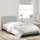vidaXL Bett mit Matratze Hellgrau 100x200 cm Samt