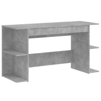 vidaXL Schreibtisch Betongrau 140x50x75 cm Holzwerkstoff