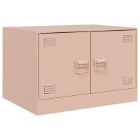 vidaXL Couchtisch Rosa 67x50x44 cm Stahl