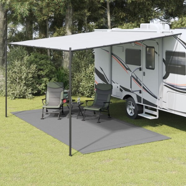 vidaXL Campingteppich Anthrazit 5x2,5 m