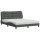 vidaXL Bett mit Matratze Dunkelgrau 160x200 cm Stoff