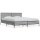 vidaXL Bettgestell Grau Sonoma 160x200 cm Holzwerkstoff und Metall