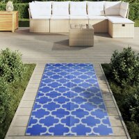 vidaXL Outdoor-Teppich Blau 80x150 cm PP