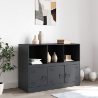 vidaXL Sideboard Anthrazit 99x39x73 cm Stahl