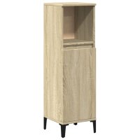 vidaXL Badschrank Sonoma-Eiche 30x30x100 cm Holzwerkstoff