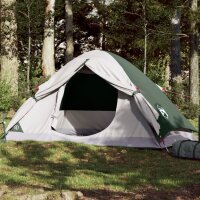 vidaXL Kuppel-Campingzelt 2 Personen Gr&uuml;n Wasserdicht