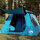 vidaXL Kuppel-Campingzelt 4 Personen Blau Quick Release