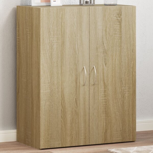 vidaXL Aktenschrank Sonoma-Eiche 60x32x77,5 cm Holzwerkstoff