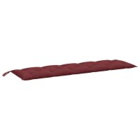 vidaXL Gartenbank-Auflage Melange Weinrot 180x50x7 cm Stoff