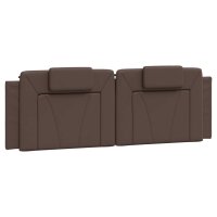 vidaXL Kopfteil-Kissen Braun 160 cm Kunstleder