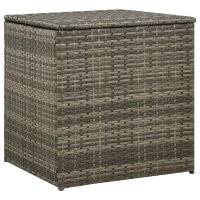 vidaXL 4-tlg. Garten-Lounge-Set mit Kissen Poly Rattan Grau